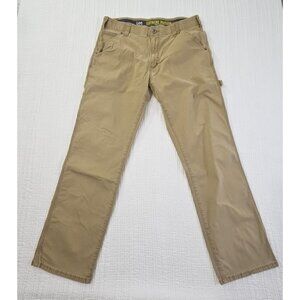 Lee Extreme Motion Utility Pants Men 36x32 Beige Loose Fit Straight Stretch